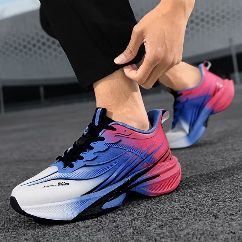 Orthopedic Men’s All-Season Knit Mesh Running Shoes – Lace-Up & Casual Sneakers
