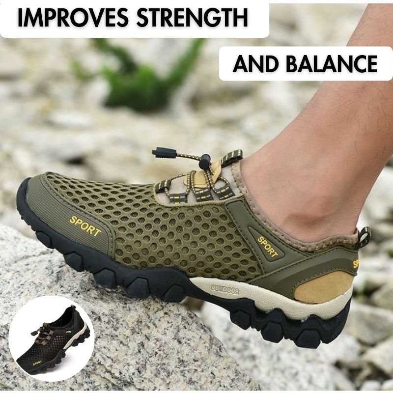 Wide Toe Box Hikings - Healthy & non-slip barefoot Orthotic Shoes