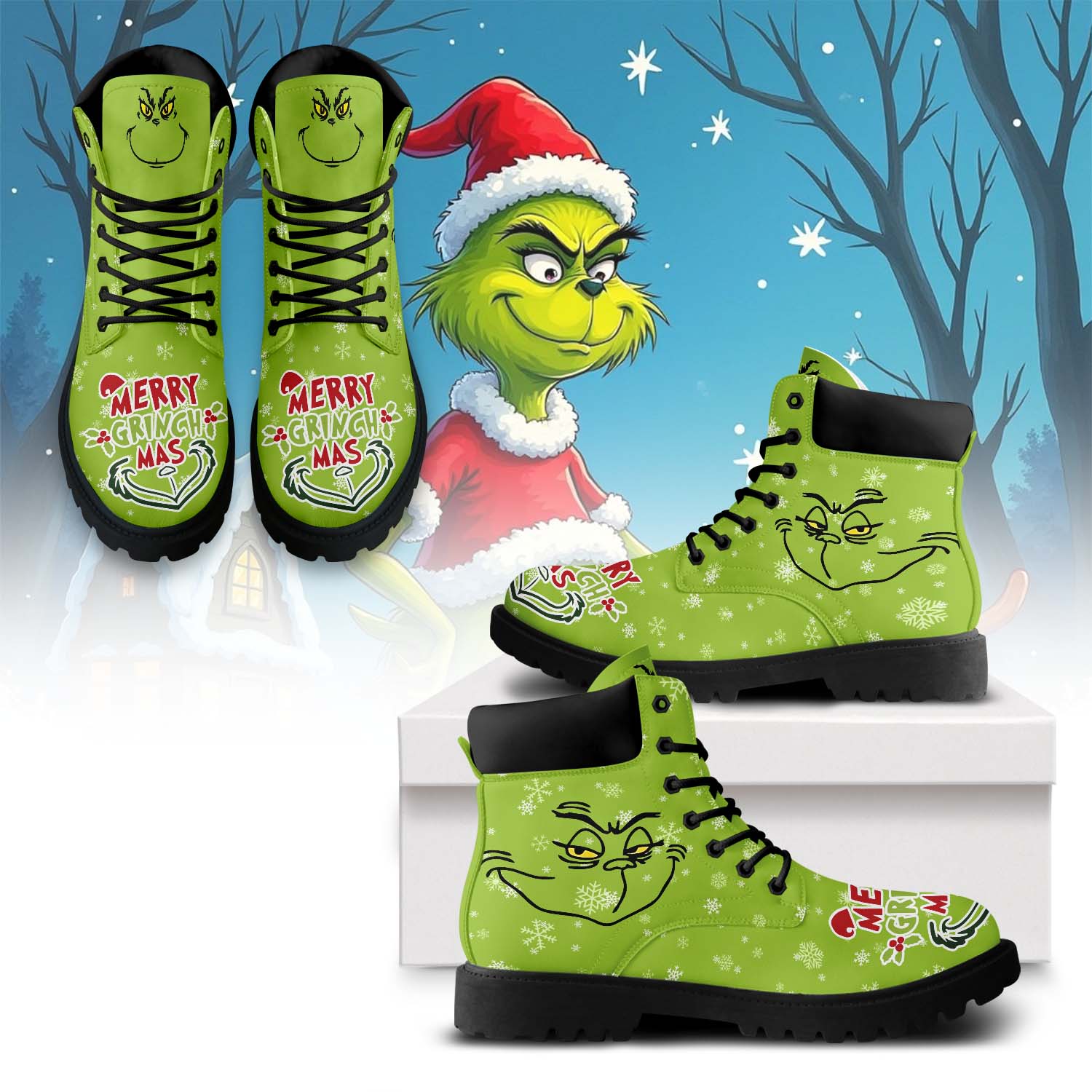 The Grinch x Christmas Boots Shoes 2026