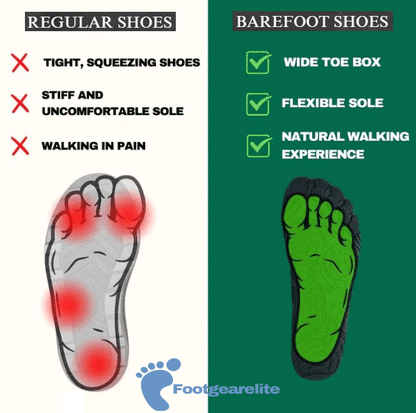 Wide Toe Boxs - Healthy & non-slip barefoot Orthotic Shoes