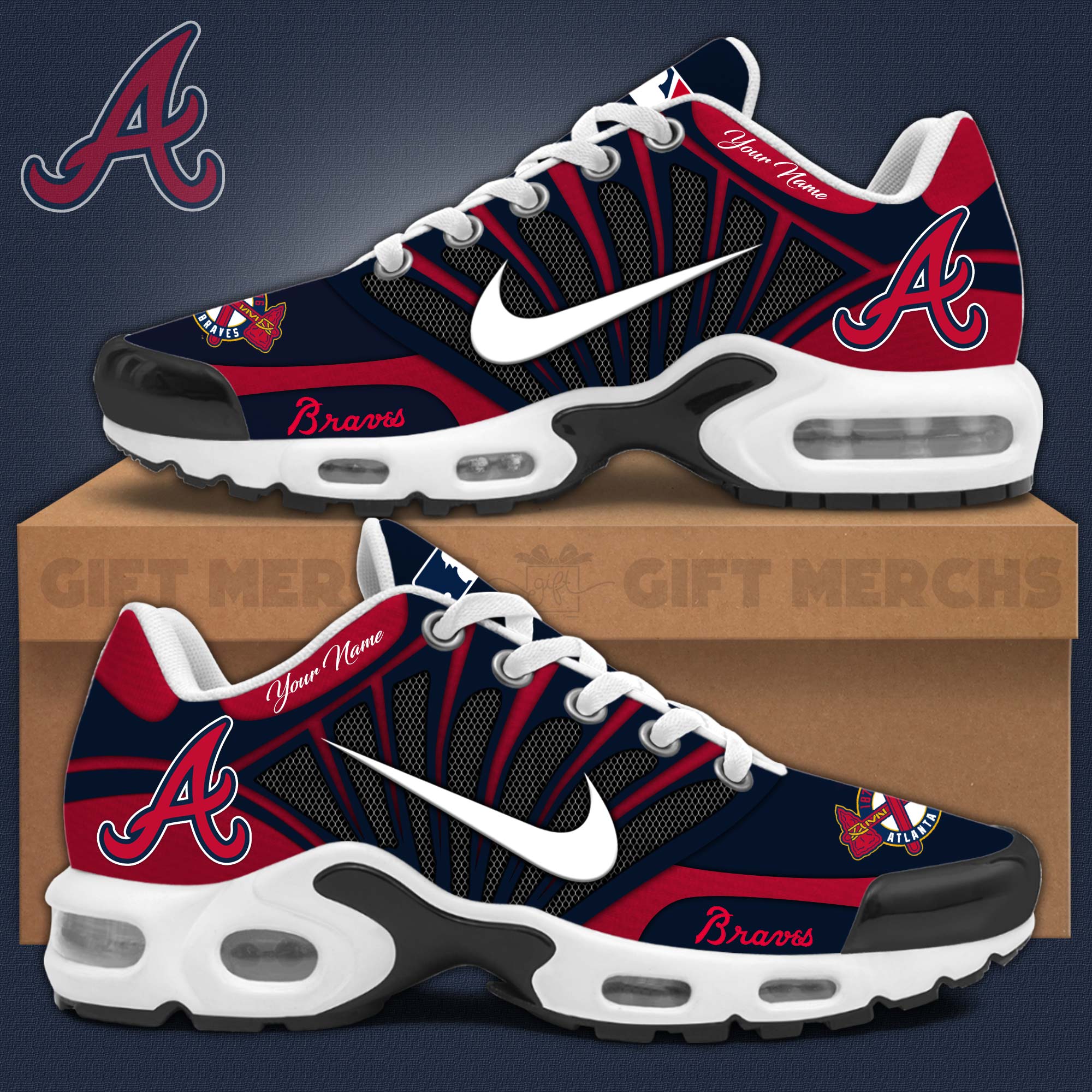 Atlanta Braves TN Shoes Sneakers 2026