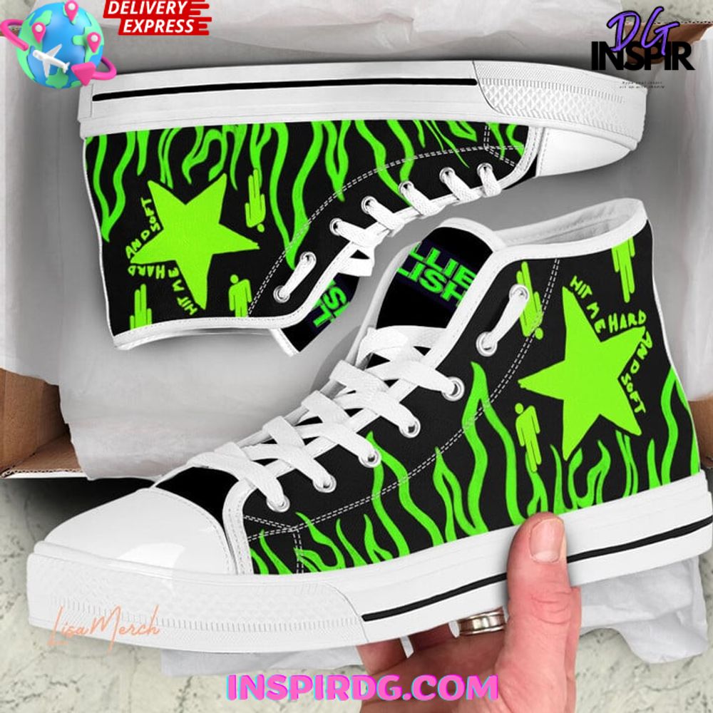 Billie Eilish High Top Canvas Sneakers Shoes 2026