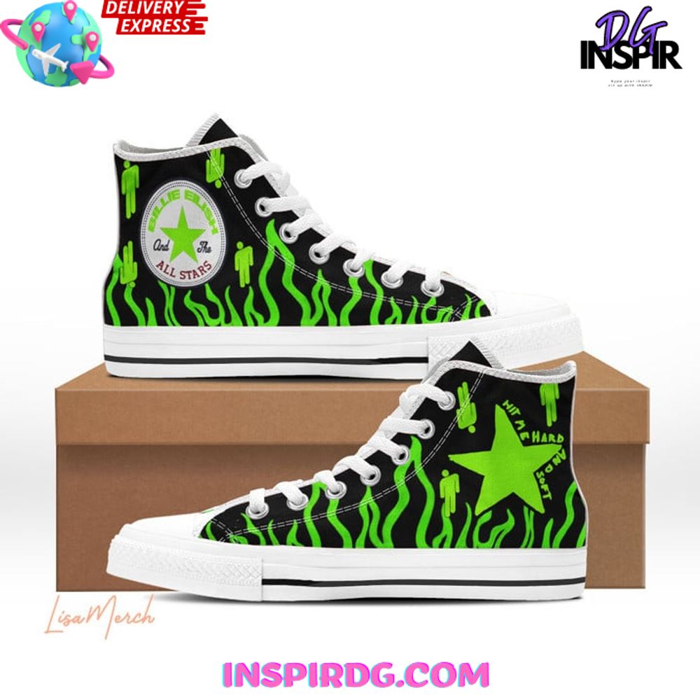 Billie Eilish High Top Canvas Sneakers Shoes 2026