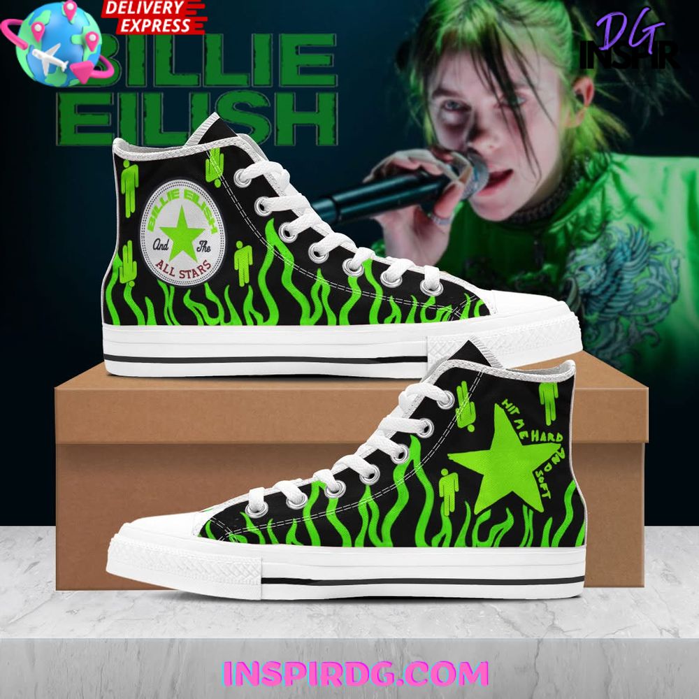 Billie Eilish High Top Canvas Sneakers Shoes 2026