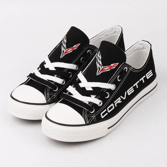 Chevrolet Corvette Low Top Canvas Sneakers Shoes 2026