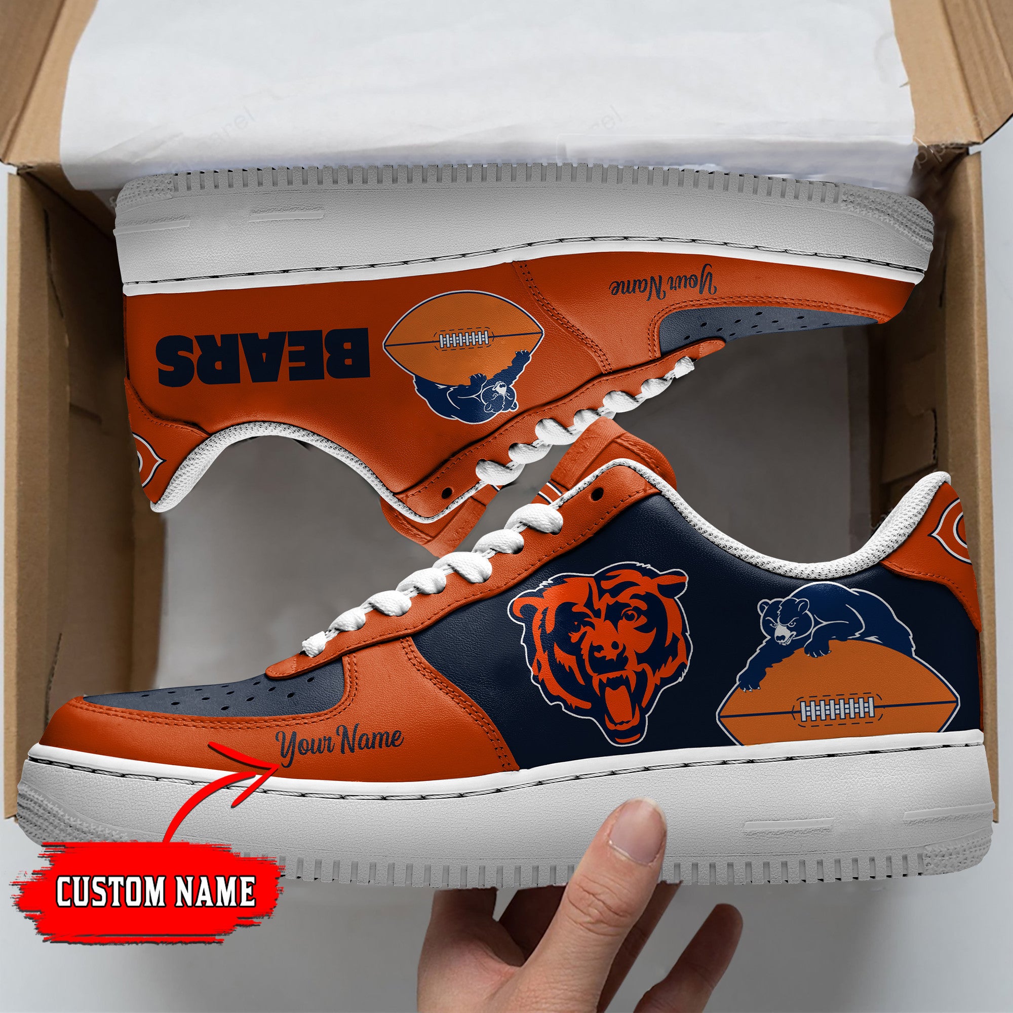 Chicago Bears NFL Air Low-Top Sneakers Shoes 2026