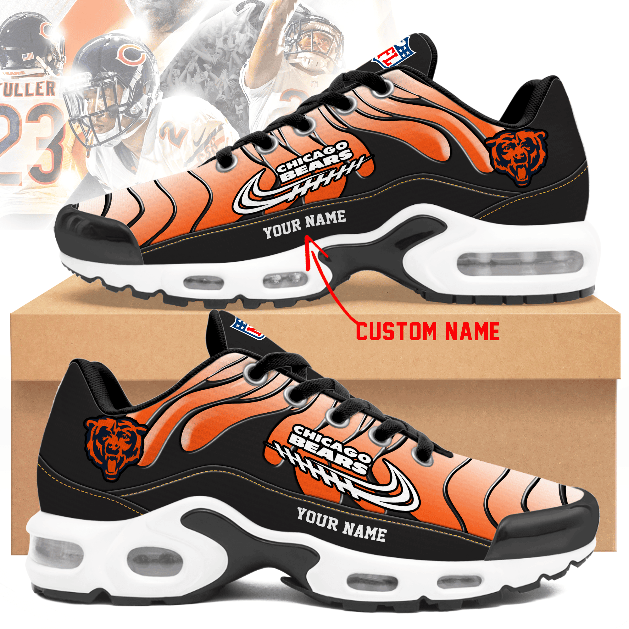 Chicago Bears TN Shoes Sneakers 2026