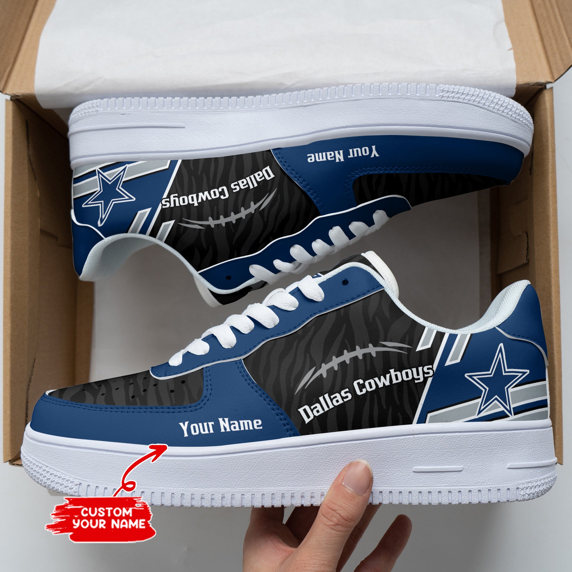 Dallas Cowboys NFL Air Low-Top Sneakers Shoes 2026