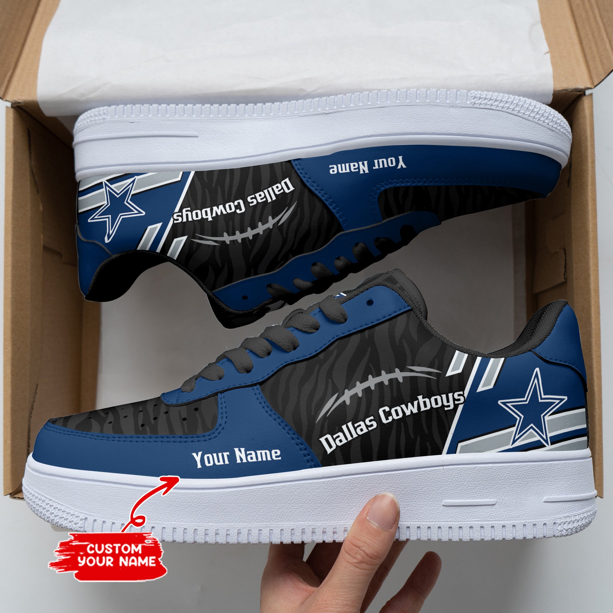 Dallas Cowboys NFL Air Low-Top Sneakers Shoes 2026