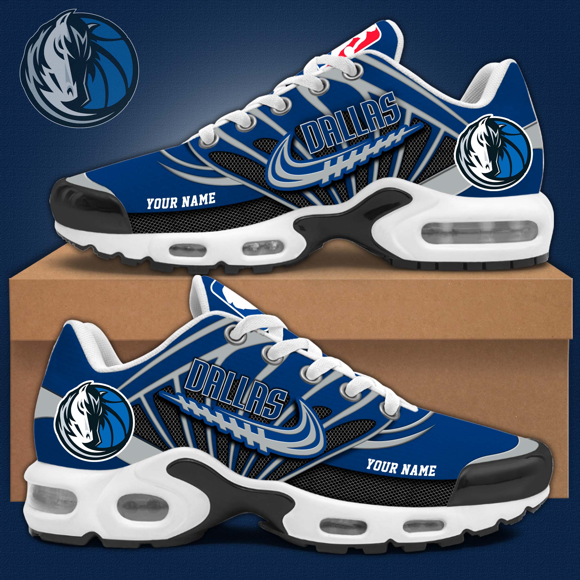 FootgearElite Dallas Mavericks TN Shoes Sneakers For Men And Women 1