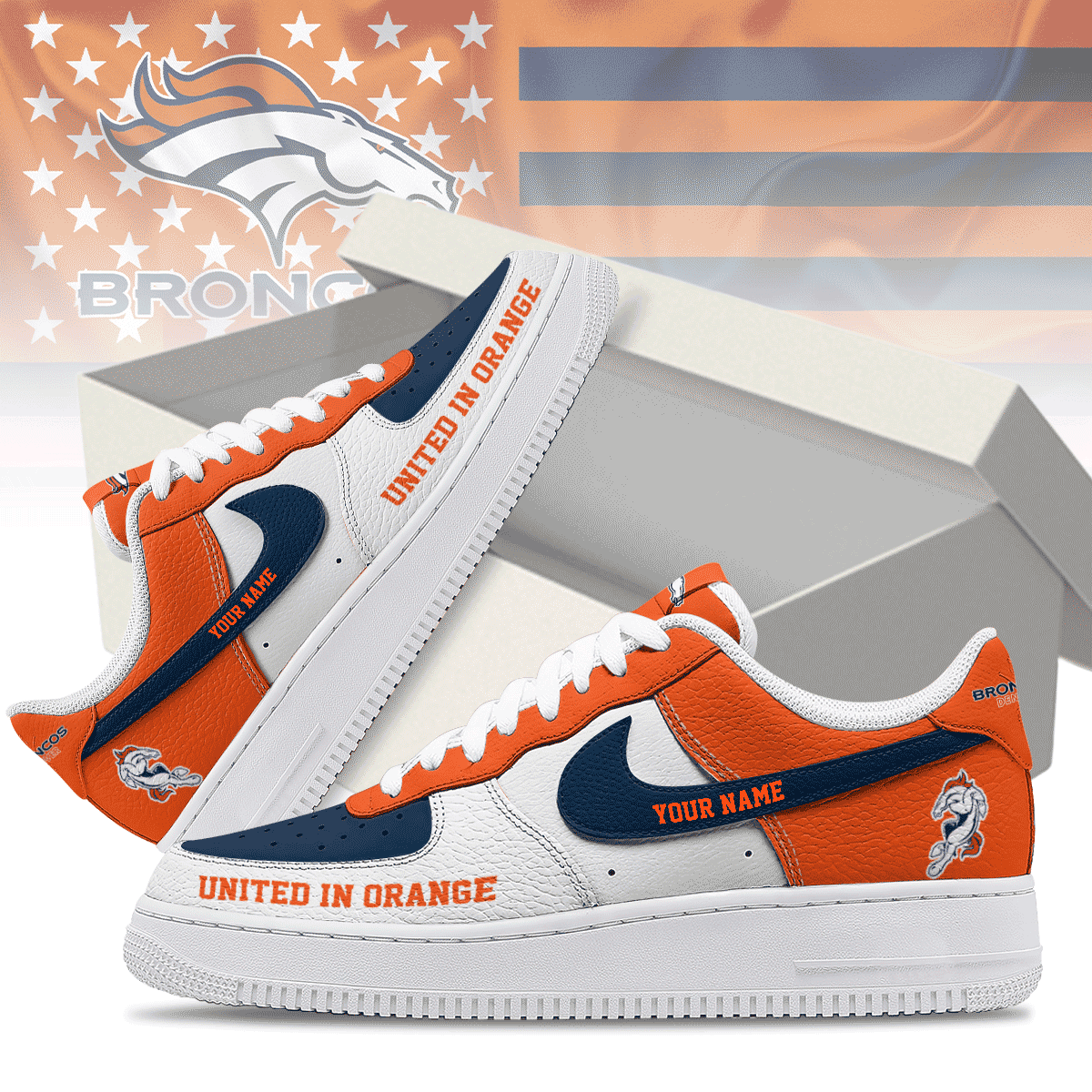 Denver Broncos Air Low-Top Sneakers Shoes 2026