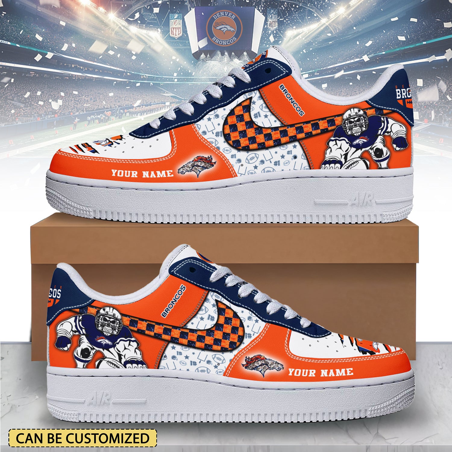Denver Broncos Air Low-Top Sneakers Shoes 2026