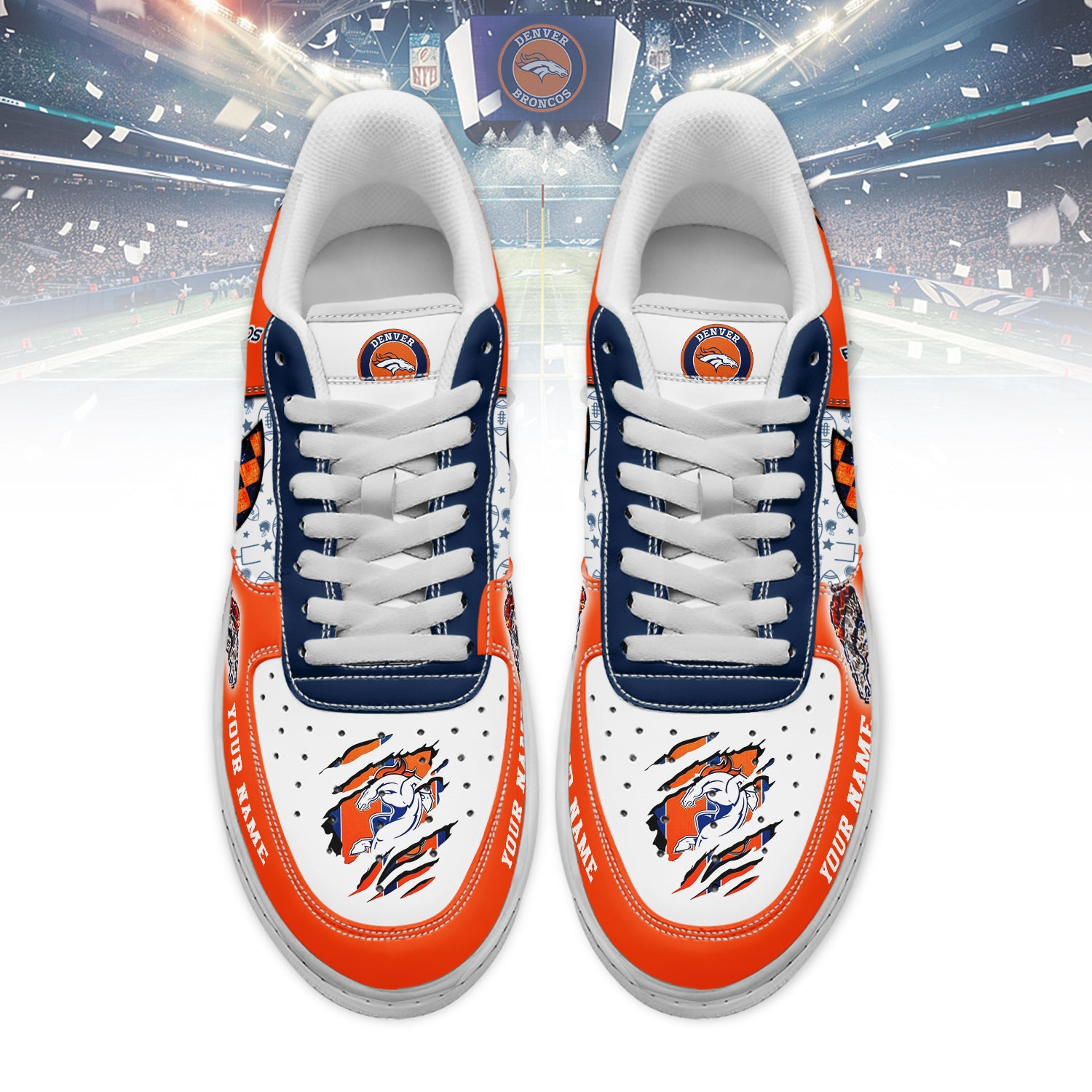 Denver Broncos Air Low-Top Sneakers Shoes 2026