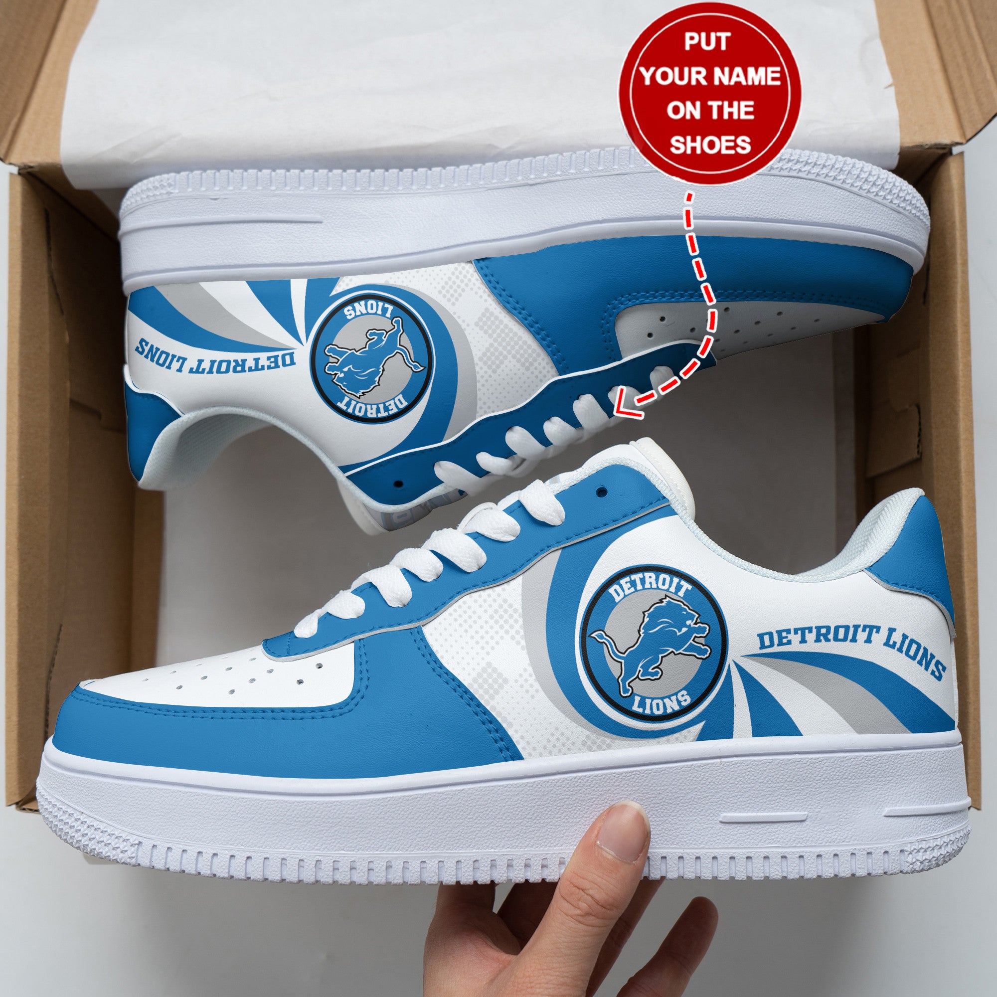 Detroit Lions NFL Air Low-Top Sneakers Shoes 2026
