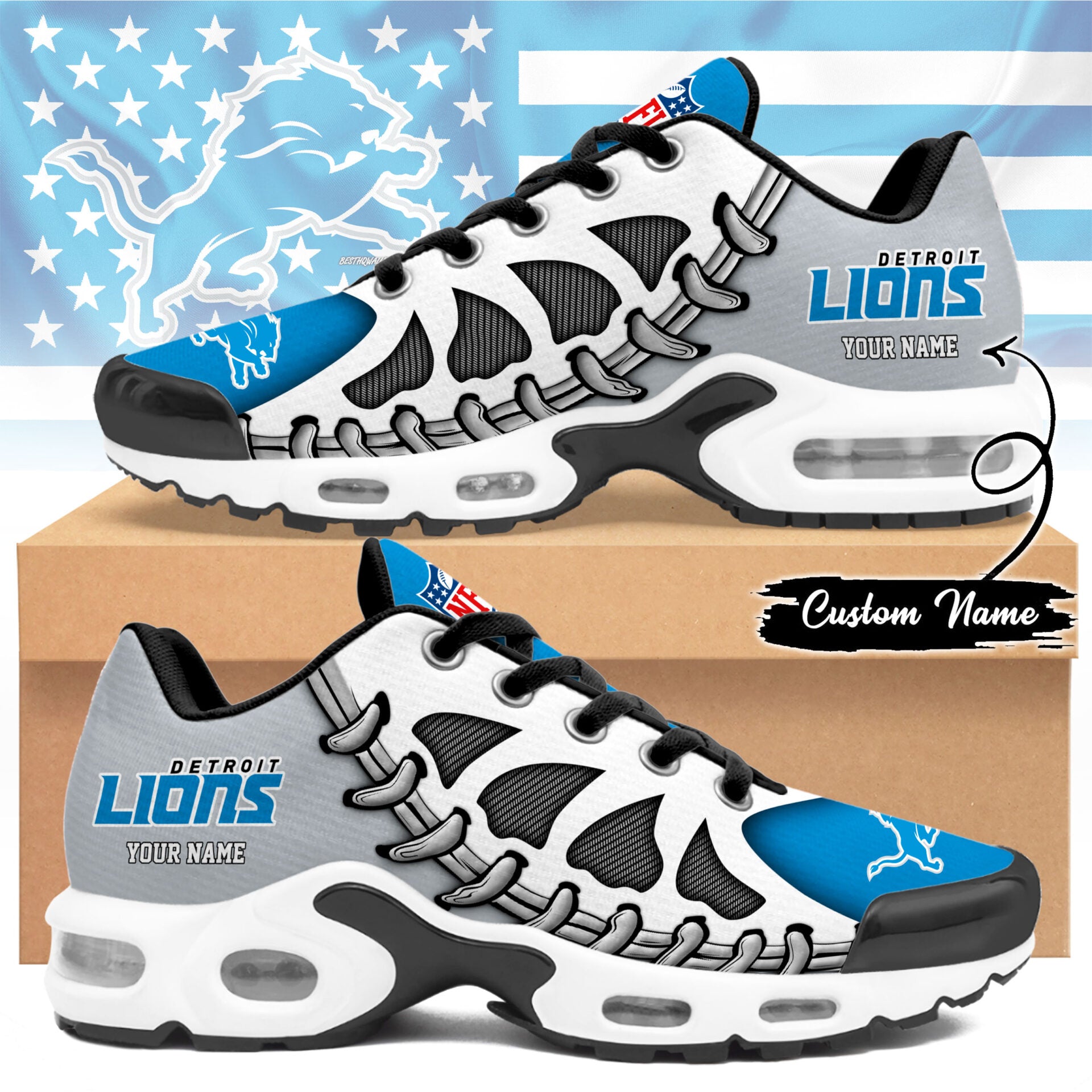 Detroit Lions TN Shoes Sneakers 2026