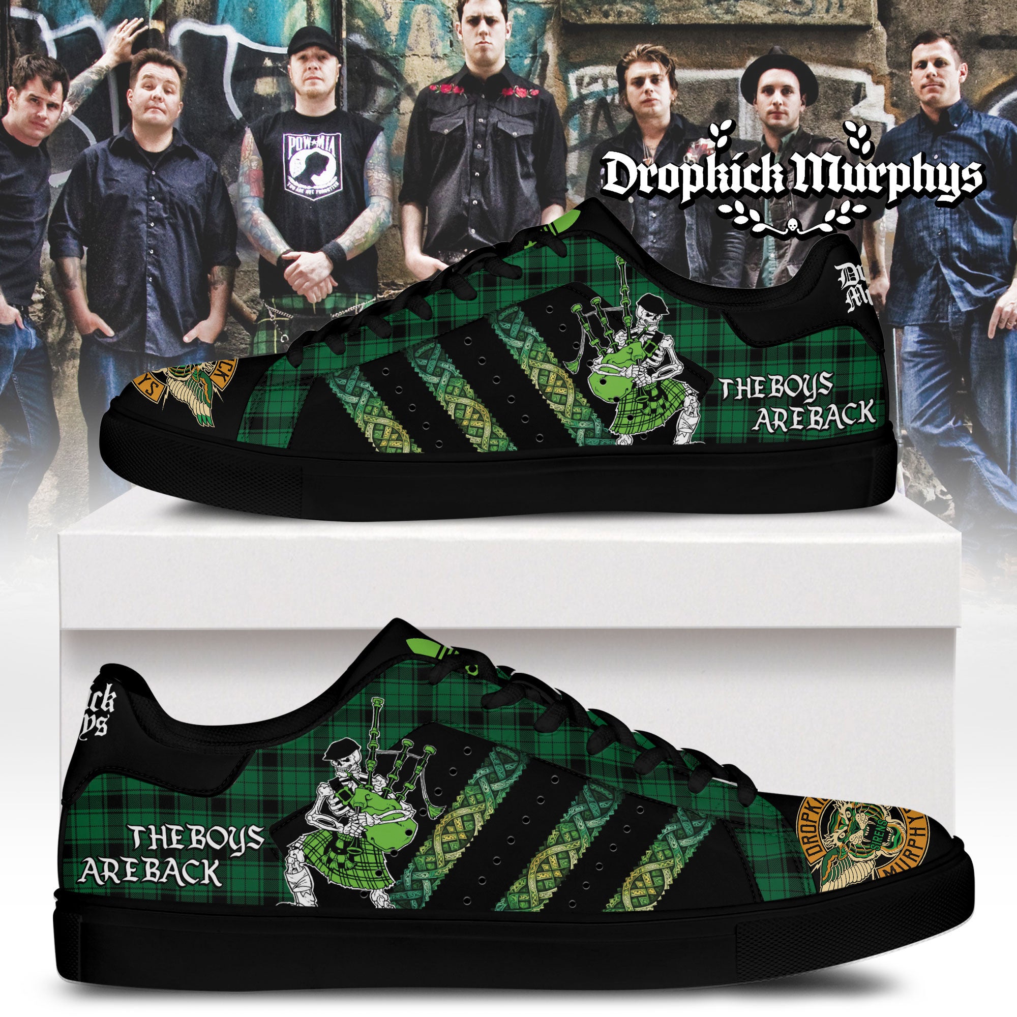 FootGearElite Dropkick Murphys Skate Stan Shoes Sneakes For Men And Women 1