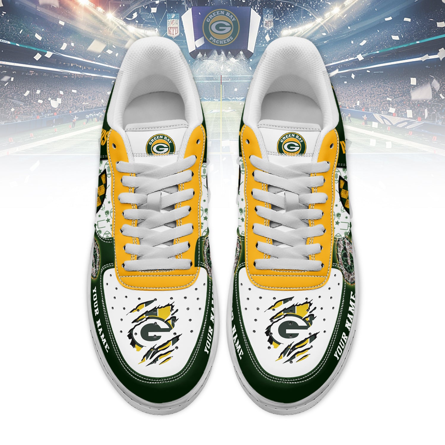 Green Bay Packers Air Low-Top Sneakers Shoes 2026