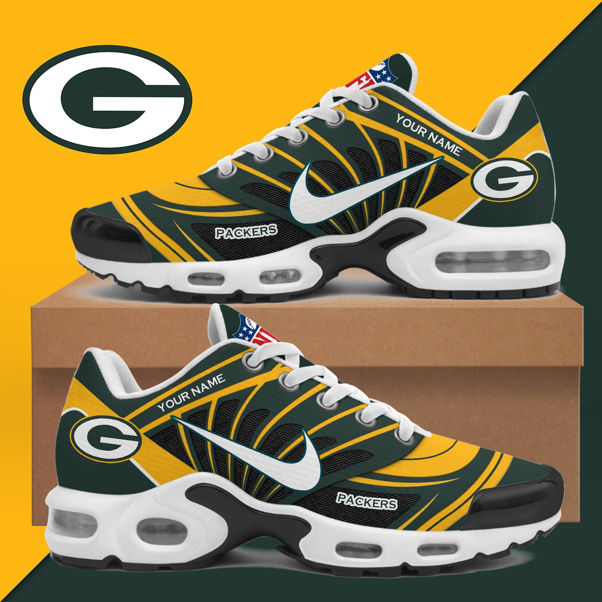 Green Bay Packers TN Shoes Sneakers 2026