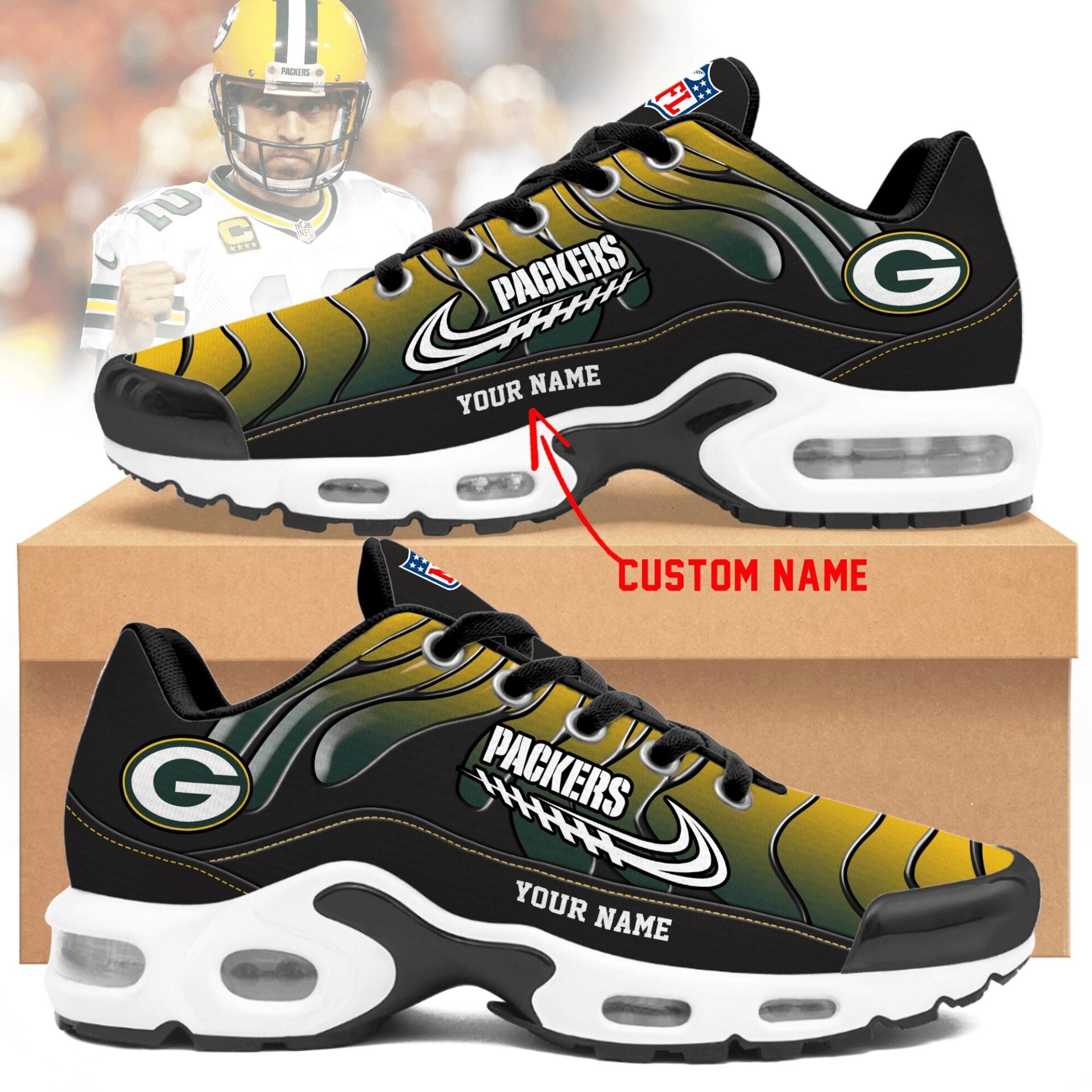 Green Bay Packers TN Shoes Sneakers 2026