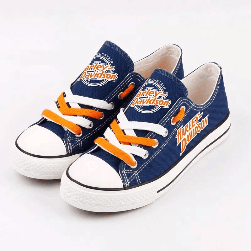 Harley Davidson Low Top Canvas Sneakers Shoes 2026