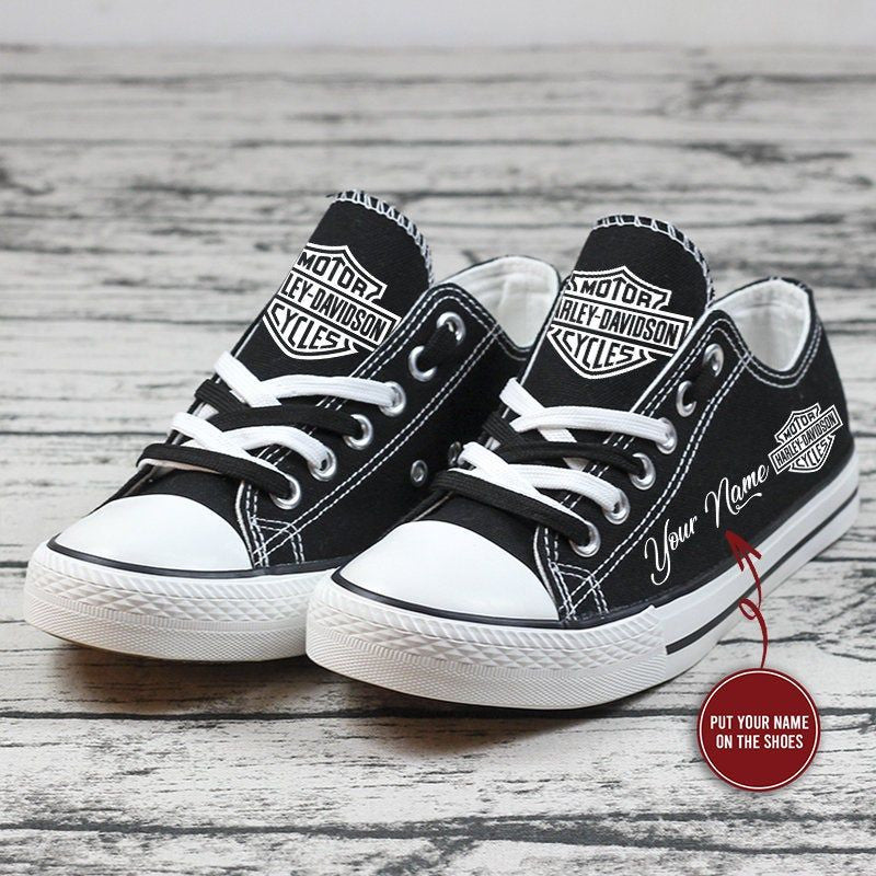 Harley Davidson Low Top Canvas Sneakers Shoes 2026