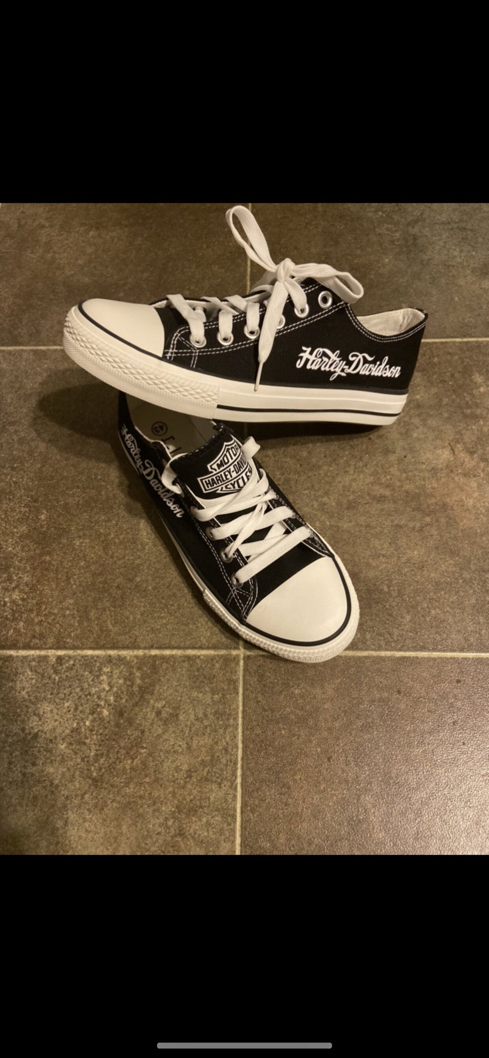 Harley Davidson Low Top Canvas Sneakers Shoes 2026