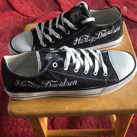 Harley Davidson Low Top Canvas Sneakers Shoes 2026