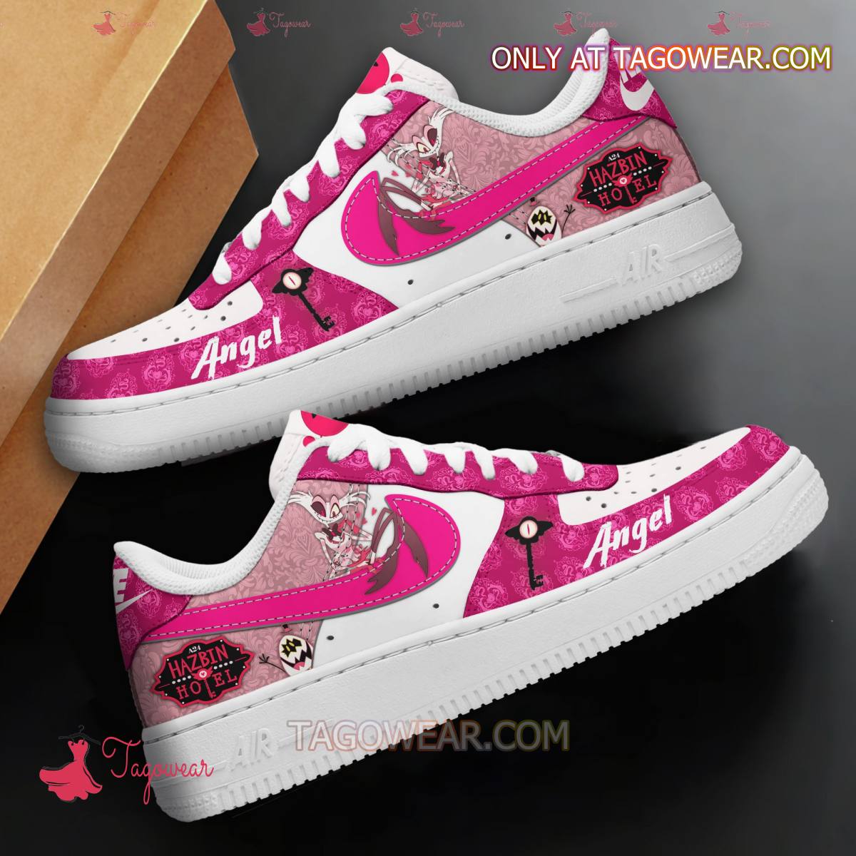 Hazbin Hotel Angel Character Air Low-Top Sneakers Shoes 2026