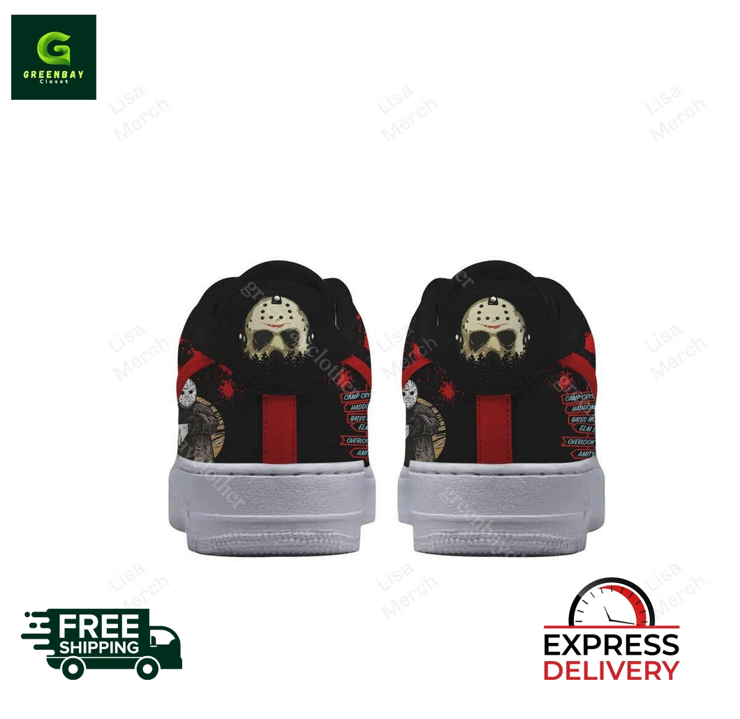 Jason Voorhees Horror Movies Air Low-Top Sneakers Shoes 2026