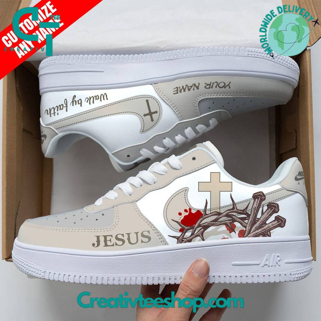 Jesus Walk by Faith Air Low-Top Sneakers Shoes 2026