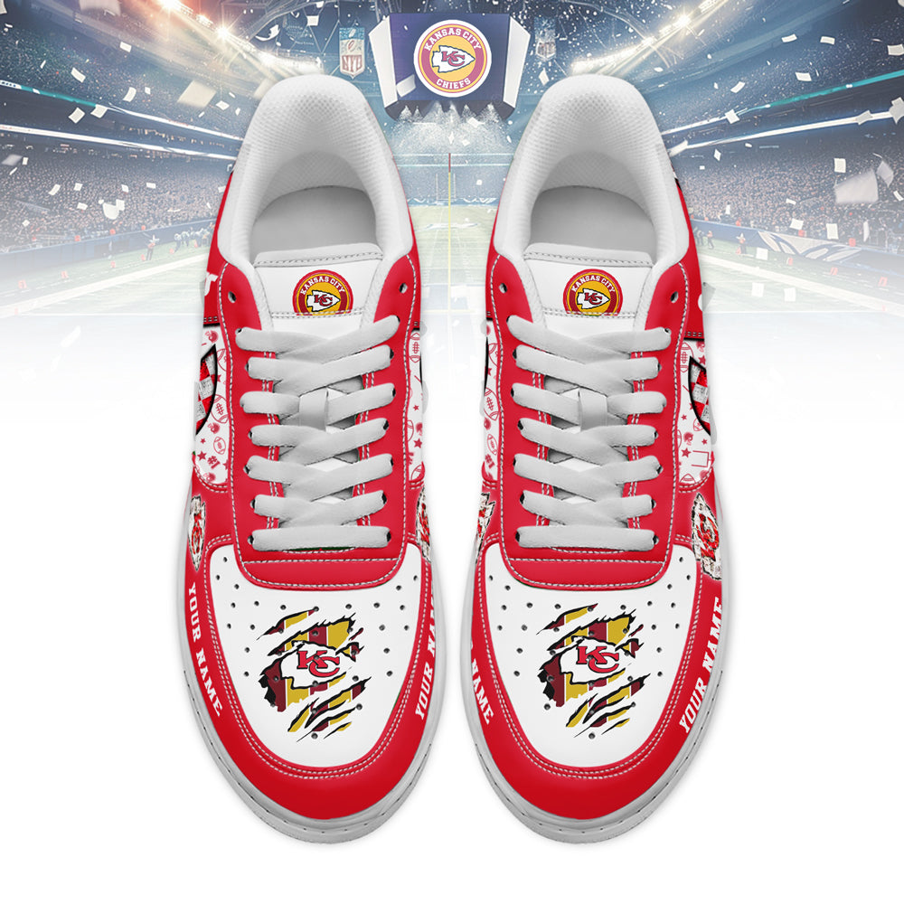 Kansas City Chiefs Air Low-Top Sneakers Shoes 2026