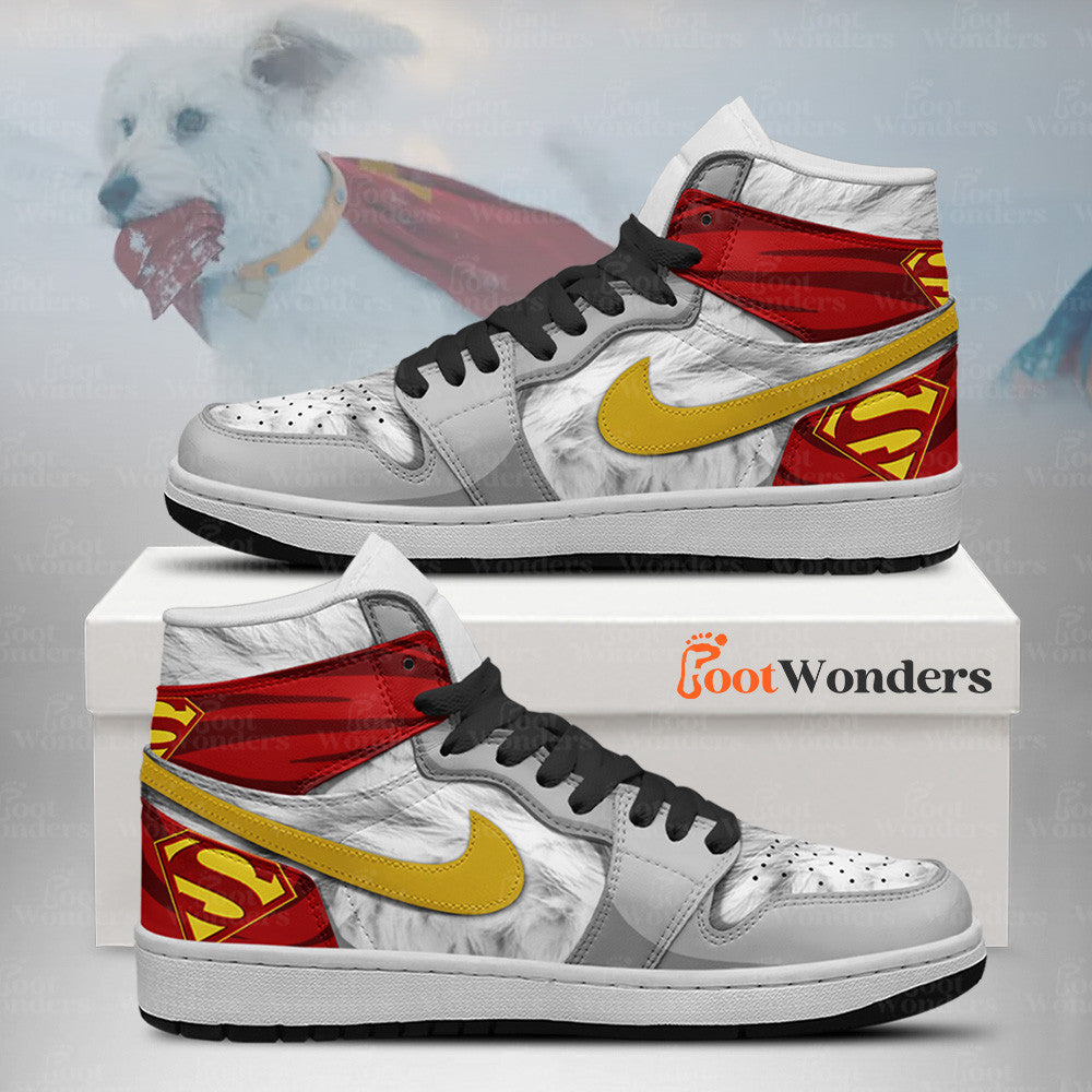FootgearElite Krypto Dog AJ1 High Sneakers Shoes For Men And Women