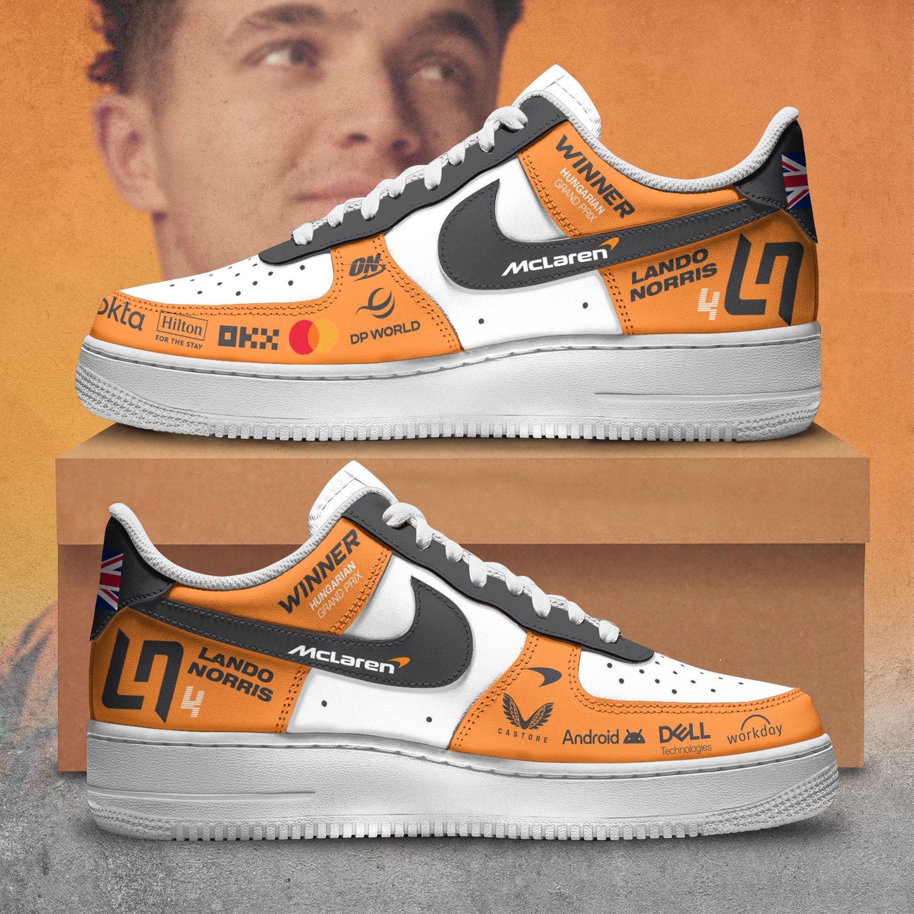 Lando Norris x McLaren Air Low-Top Sneakers Shoes 2026