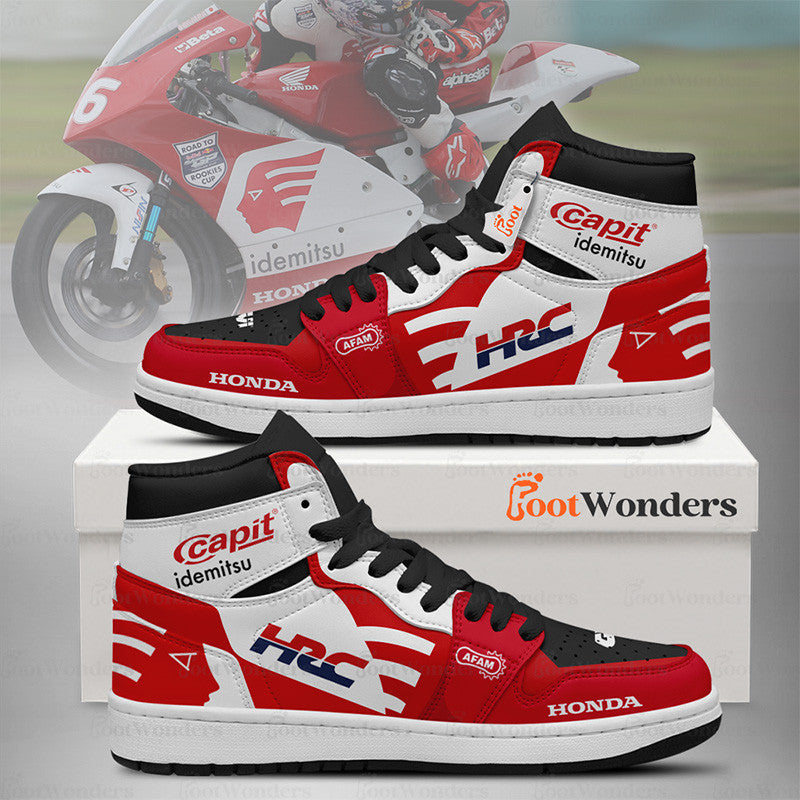 FootgearElite LCR Honda Idemitsu AJ1 High Sneakers Shoes For Men And Women