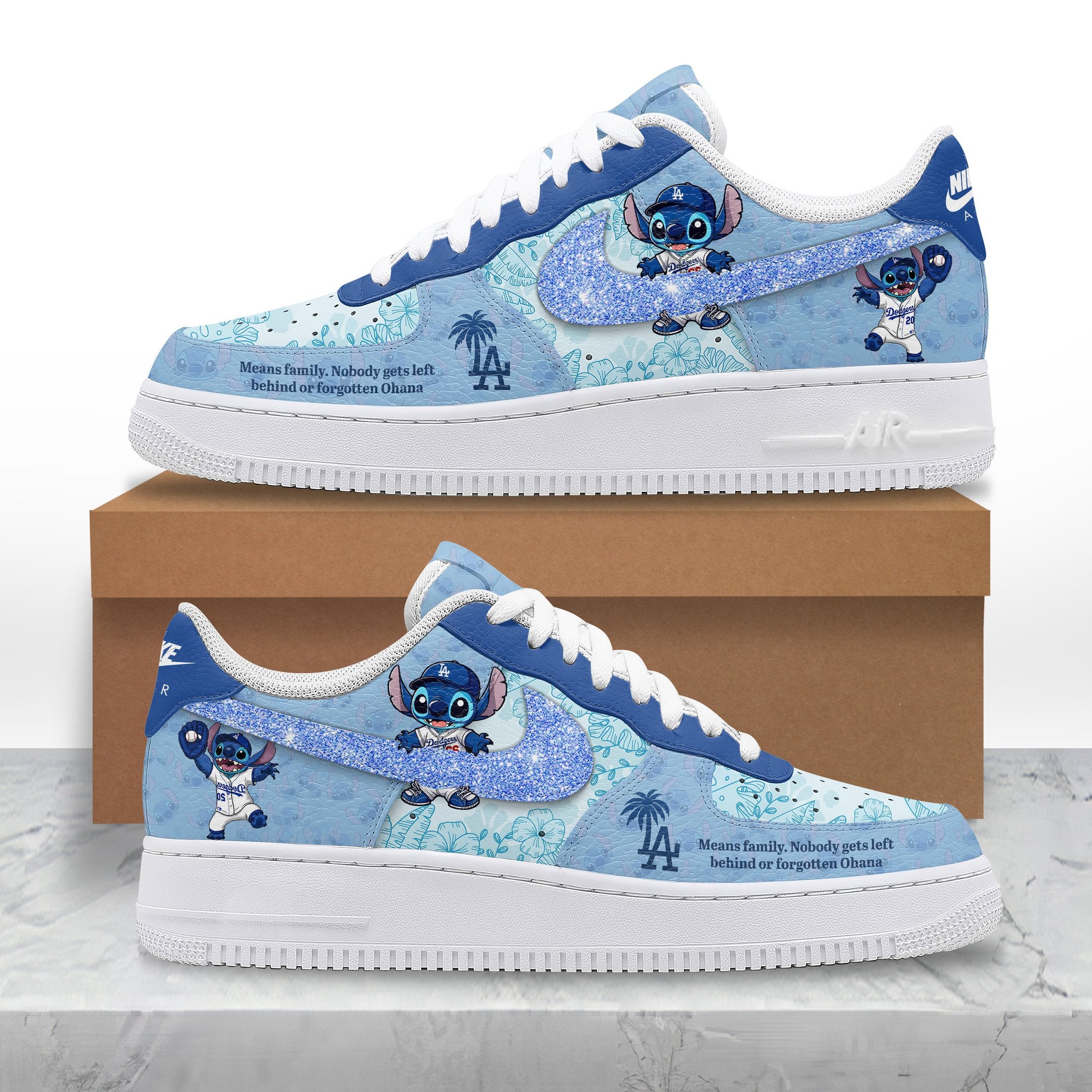 Los Angeles Dodgers x Stitch Air Low-Top Sneakers Shoes 2026