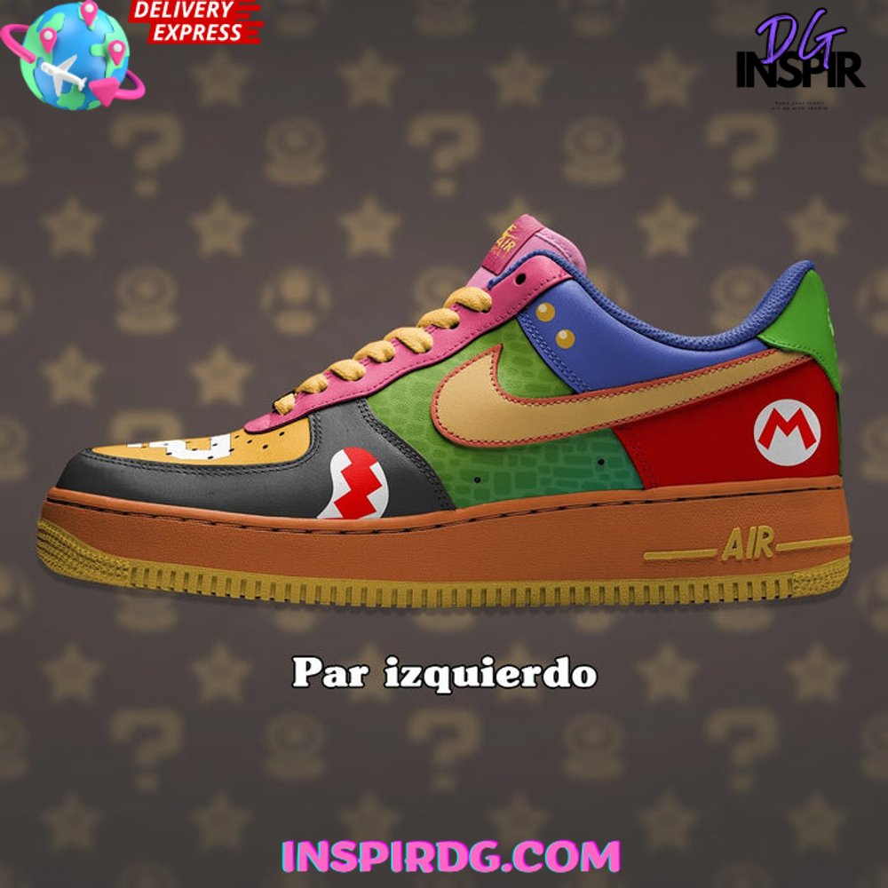 Mario Bros Collage Air Low-Top Sneakers Shoes 2026