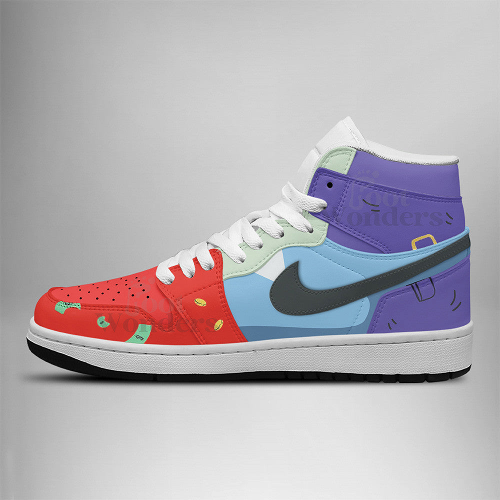 FootgearElite Mr crab AJ1 High Sneakers Shoes For Men And Women