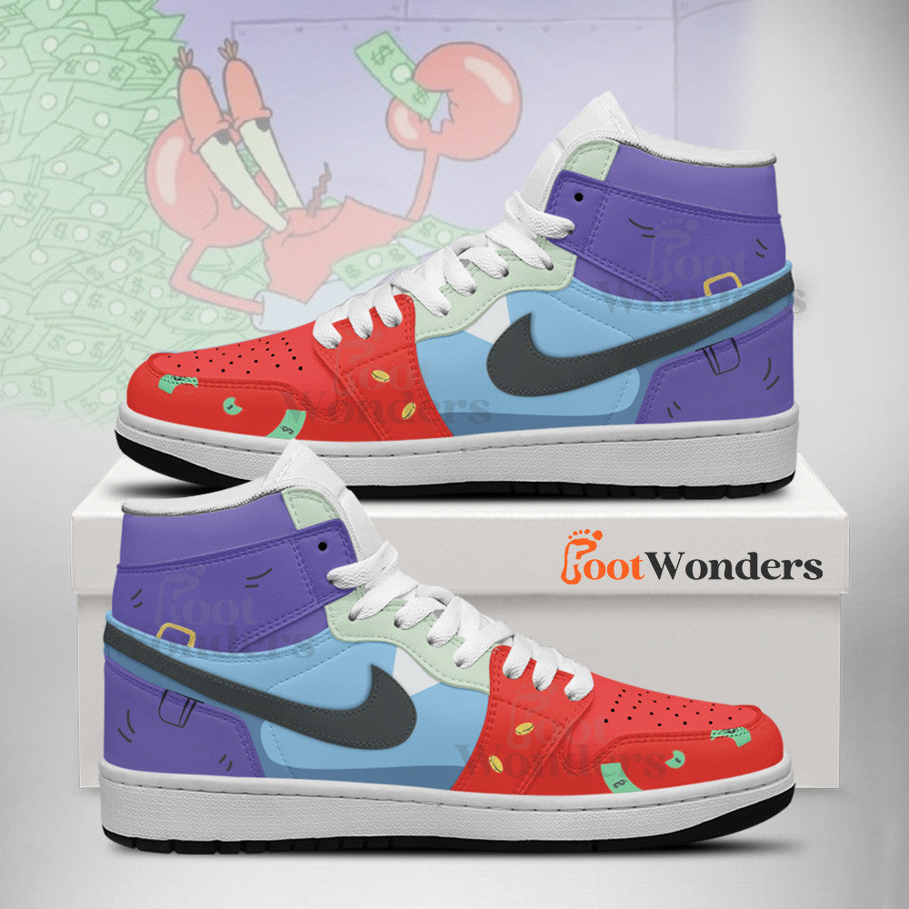 FootgearElite Mr crab AJ1 High Sneakers Shoes For Men And Women