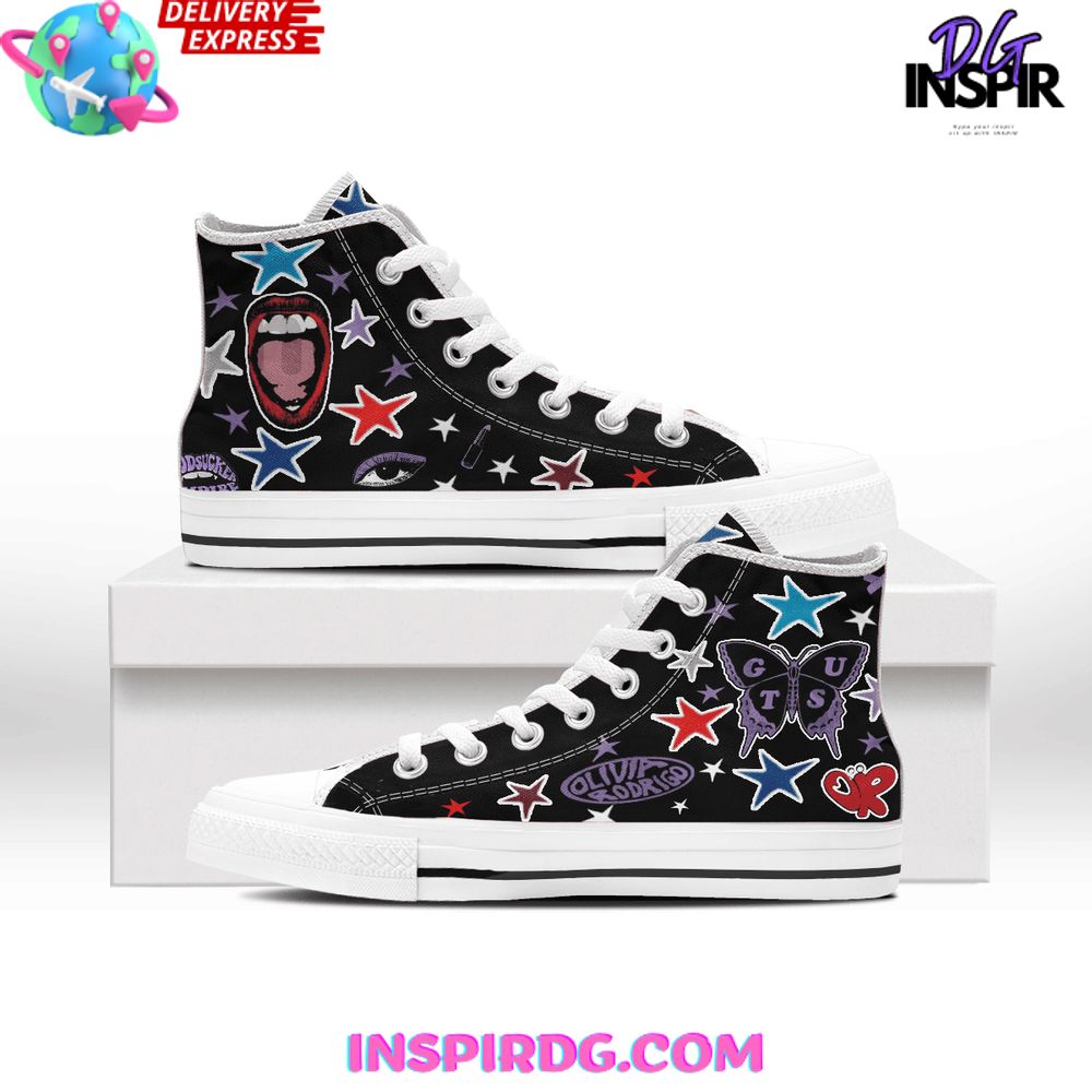 Olivia Rodrigo High Top Canvas Sneakers Shoes 2026