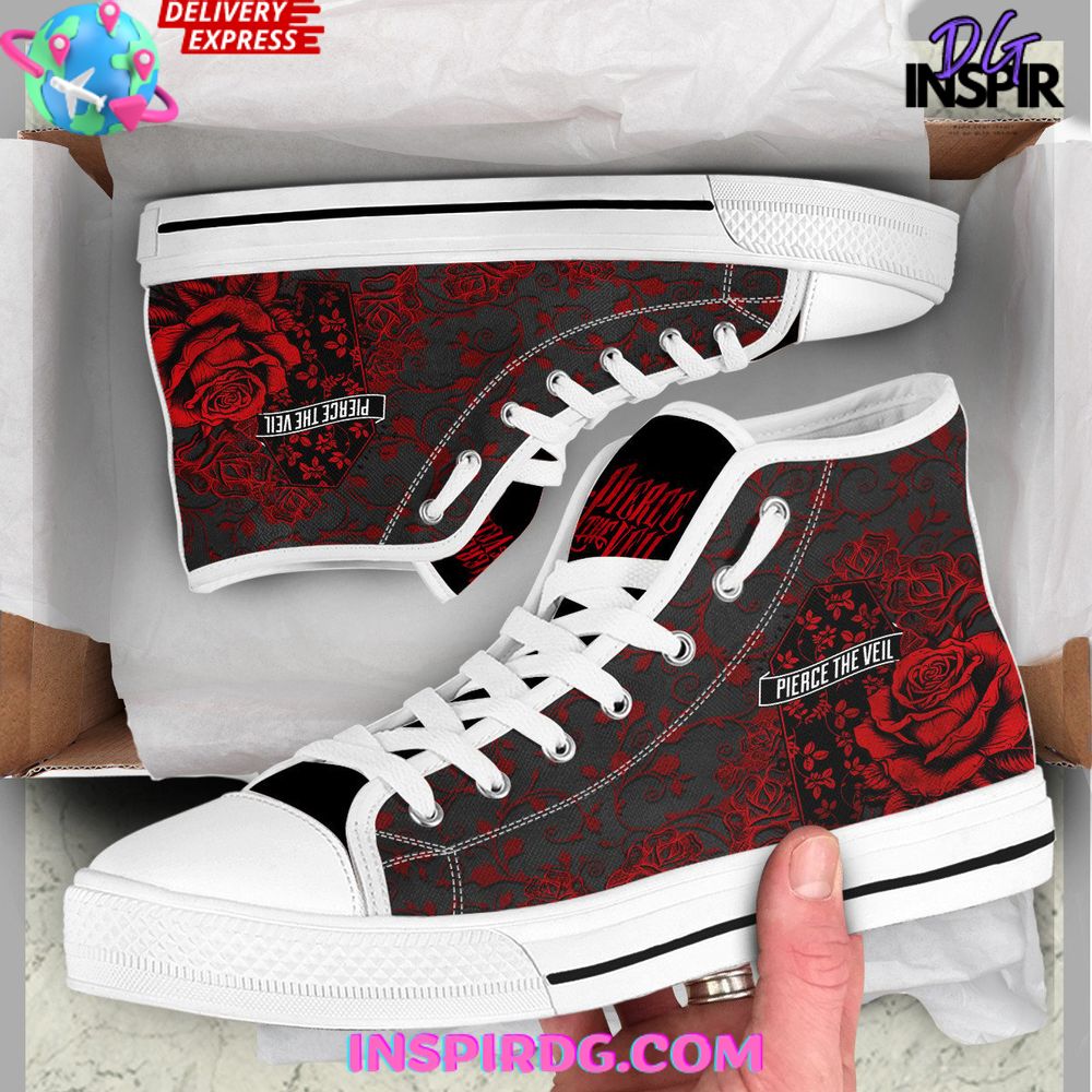 Pierce The Veil High Top Canvas Sneakers Shoes 2026