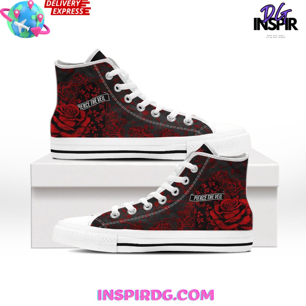 Pierce The Veil High Top Canvas Sneakers Shoes 2026