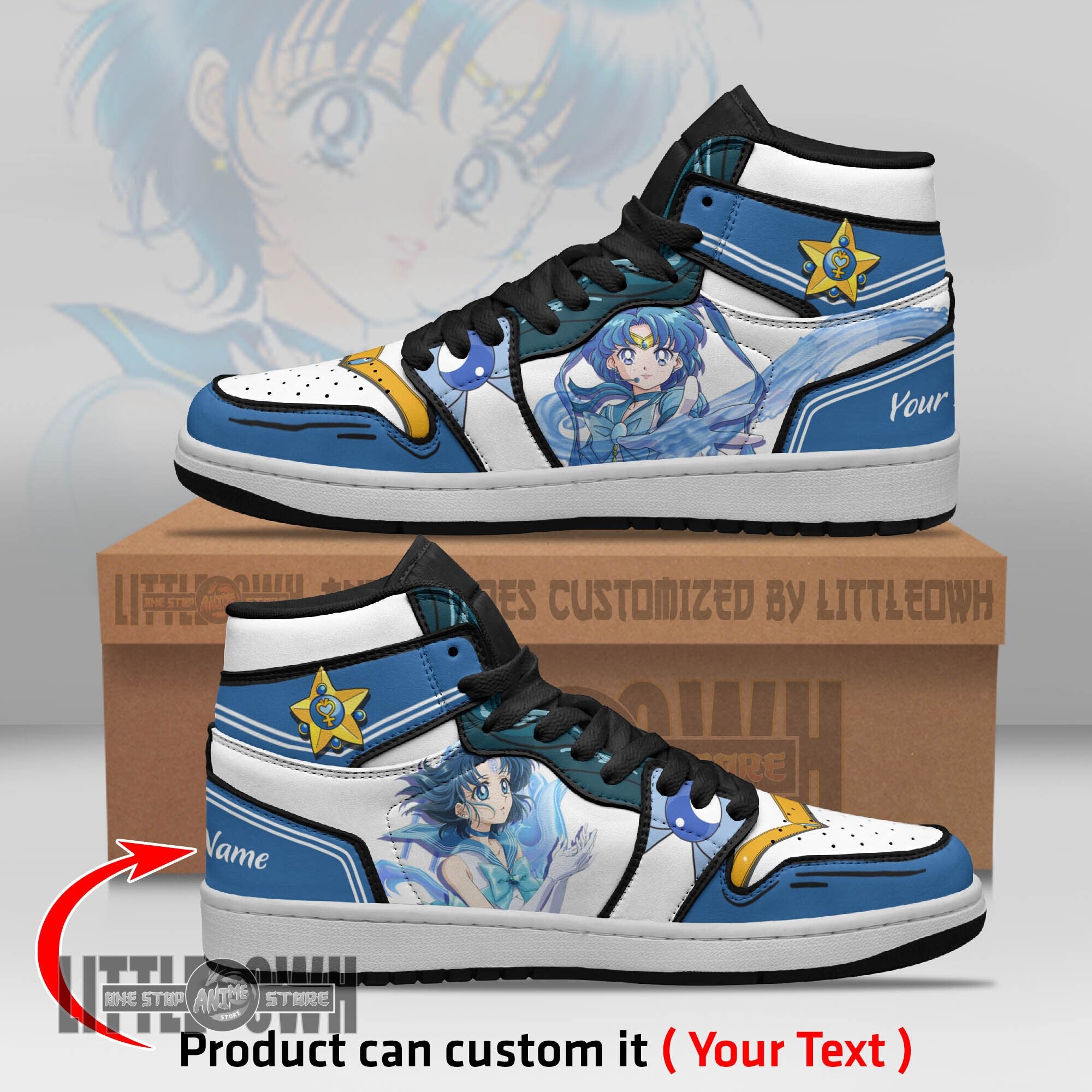 FootgearElite Sailor Mercury AJ1 High Sneakers Shoes For Men And Women
