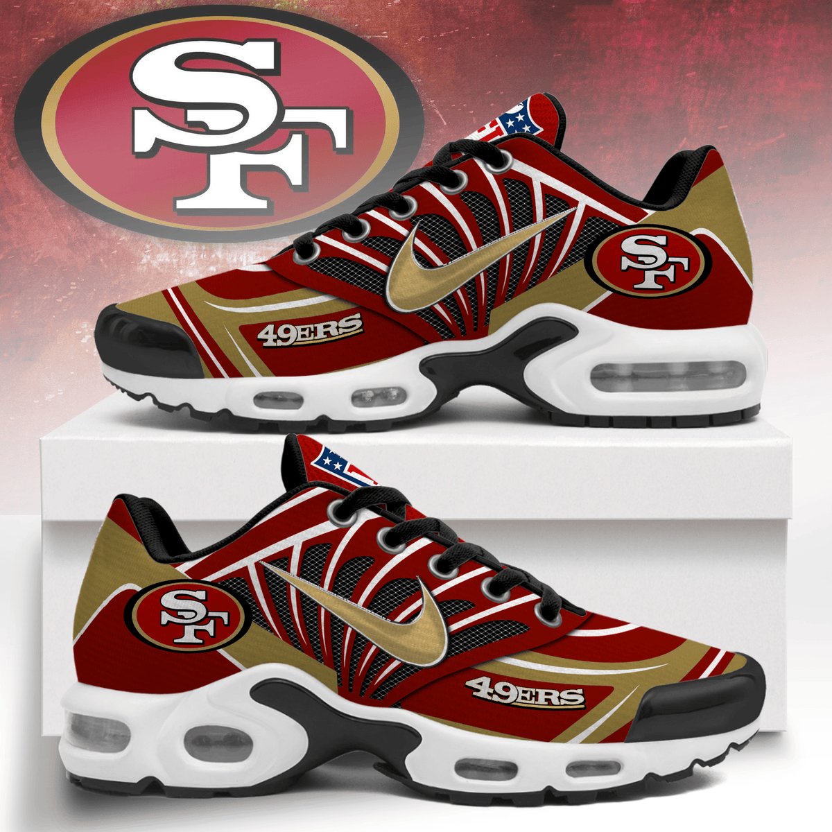 FootgearElite San Francisco 49ers TN Shoes Sneakers For Men And Women 8
