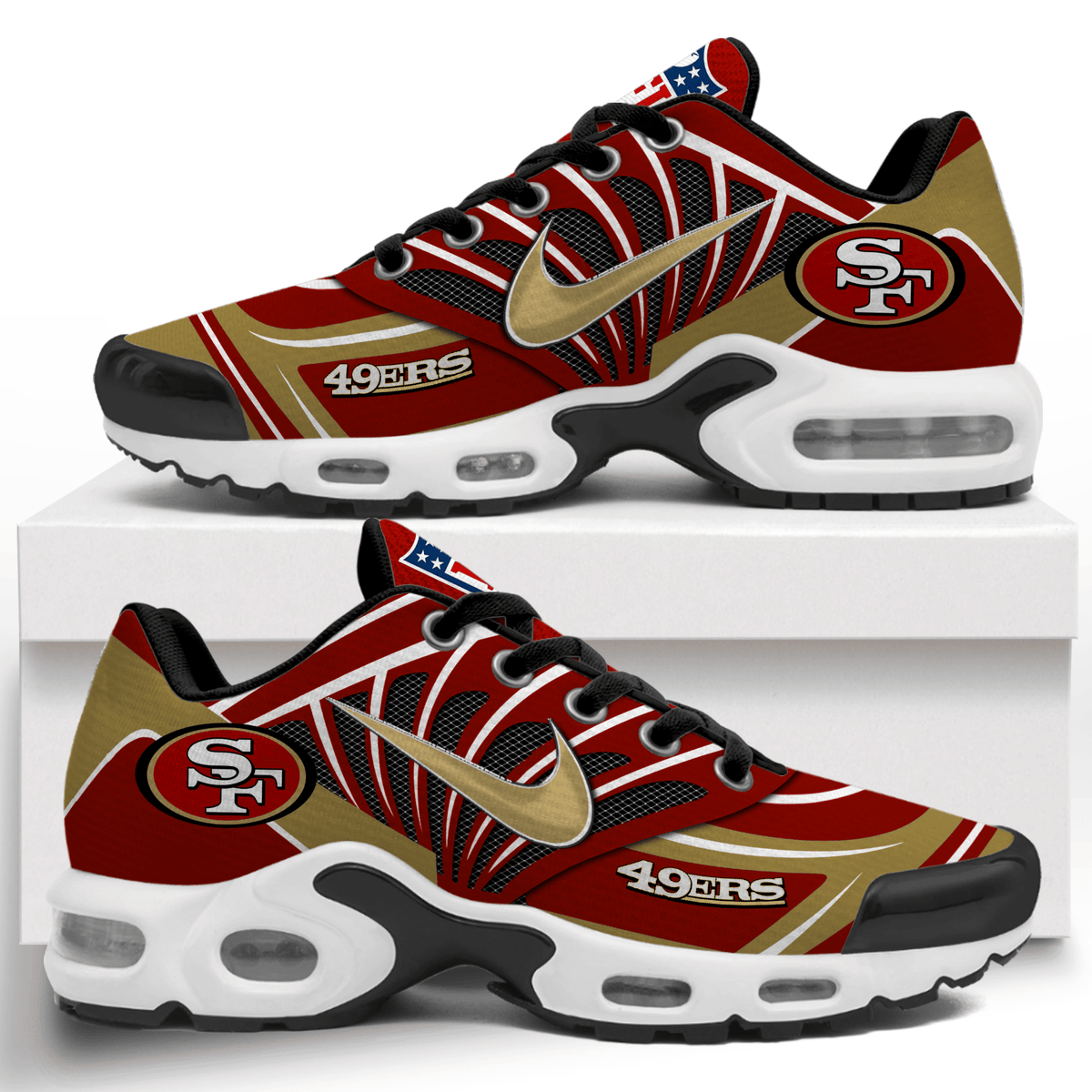 FootgearElite San Francisco 49ers TN Shoes Sneakers For Men And Women 8