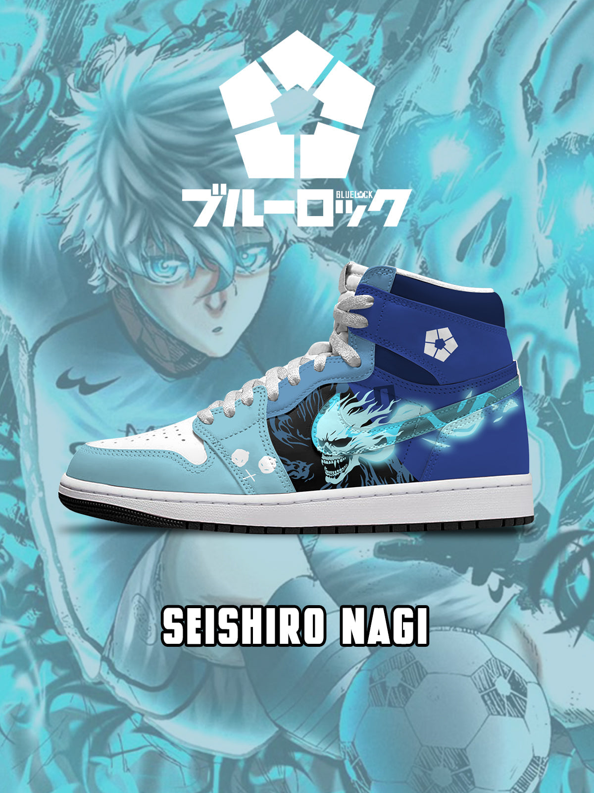 FootgearElite Seishiro Nagi AJ1 High Sneakers Shoes For Men And Women