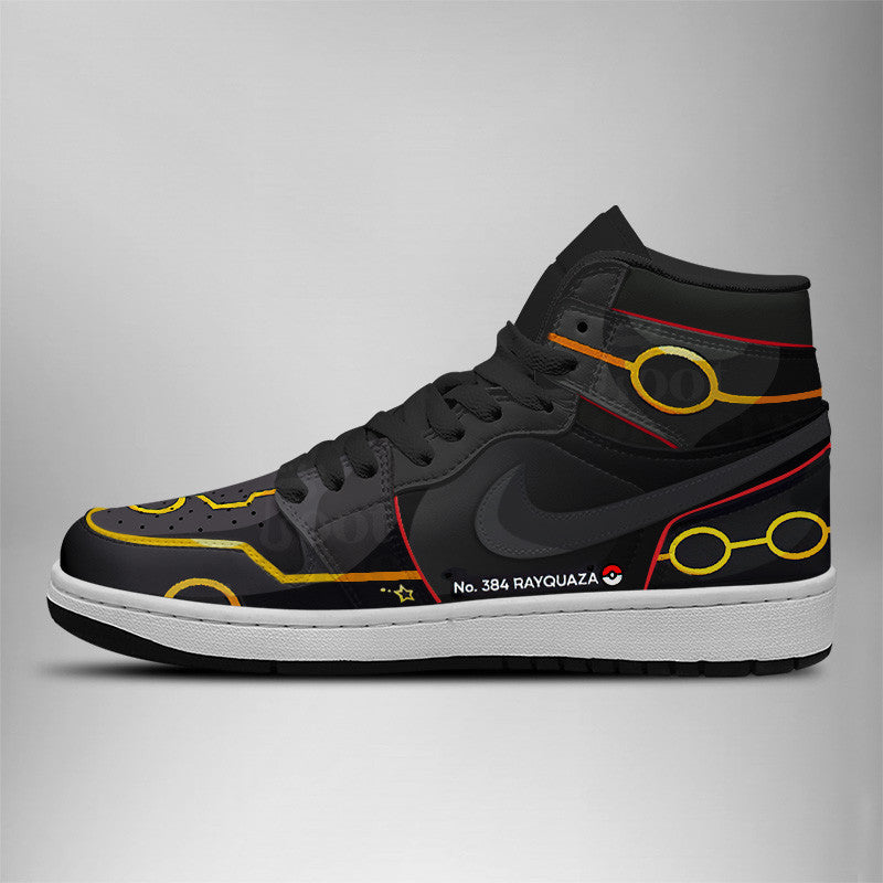 FootgearElite Shiny Rayquaza AJ1 High Sneakers Shoes For Men And Women