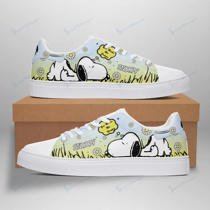 Snoopy Low Top Canvas Sneakers Shoes 2026