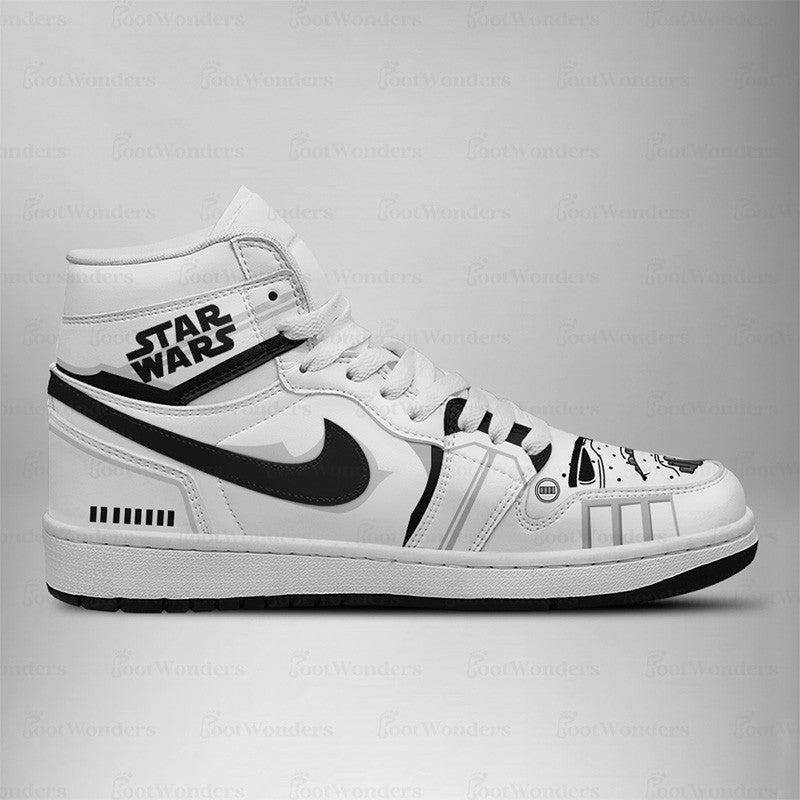 FootgearElite Stormtrooper AJ1 High Sneakers Shoes For Men And Women