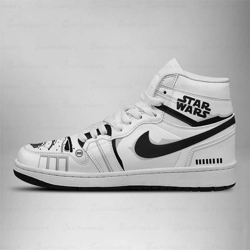 FootgearElite Stormtrooper AJ1 High Sneakers Shoes For Men And Women
