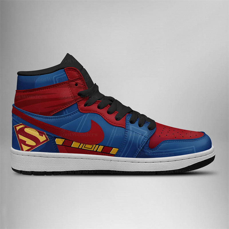 FootgearElite Superman AJ1 High Sneakers Shoes For Men And Women